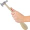 The Beadsmith Two-Sided Chasing Hammer - 10.75 Inches Wooden Handle, 2.25” Steel Head with a 14mm Ball Pein & 32mm Domed Face - Tool Used to Add Texture and Dimension to Metalwork